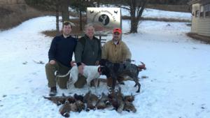 <p>Ken,  Ken Jr and Ryan had a great hunt in the snow. </p>
